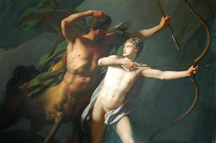 Baron Jean-Baptiste Regnault The Education of Achilles oil painting image